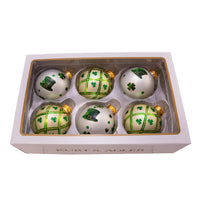80MM Glass Irish Design Ball Ornaments