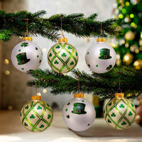 80MM Glass Irish Design Ball Ornaments