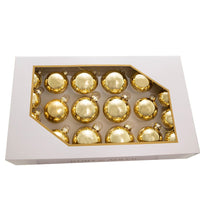 60MM-80MM Glass Shiny Gold Ball Ornaments