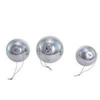 60MM-80MM Glass Shiny Silver Ball Ornaments