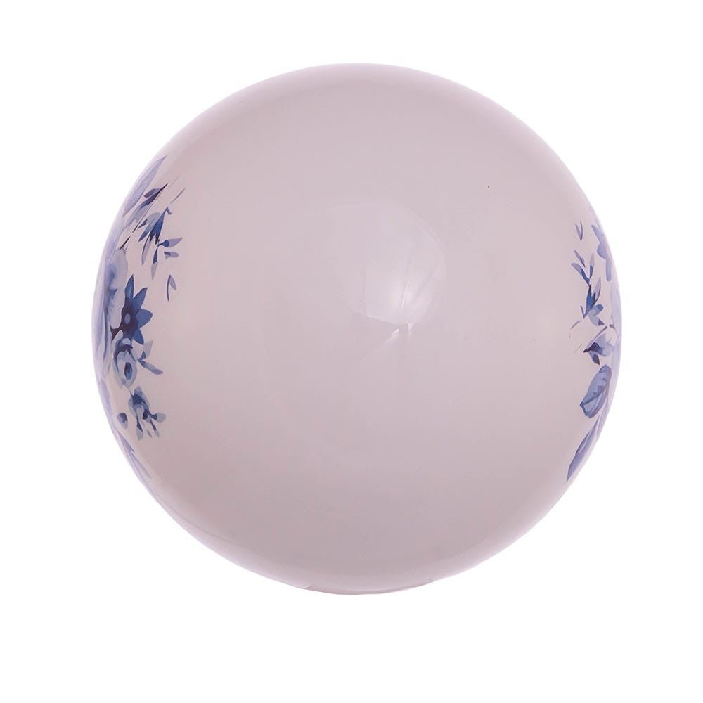 80MM Glass Shiny Indigo Blue Design Ball Ornaments
