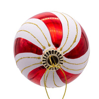 80MM Glass Gold, Red and White Ball Ornaments