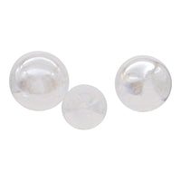 80MM Clear Iridescent Glass Ball, Onion and Tear Drop Ornaments