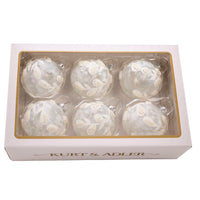 80MM Glass White Pearl Ball Ornaments