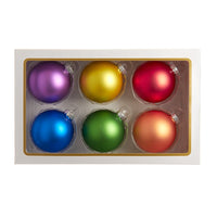 80MM Glass Matte Pride Ball Ornaments