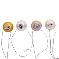 25MM Miniature Glass Gold & Silver Ball Ornaments