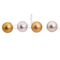 25MM Miniature Glass Gold & Silver Ball Ornaments