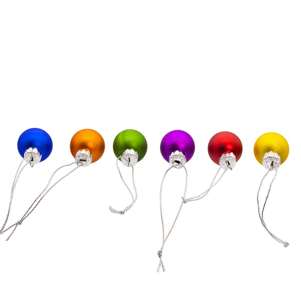 25MM Glass Matte Pride Color Ball Ornaments