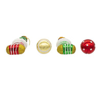 25MM Glass Stocking & Ball Ornaments