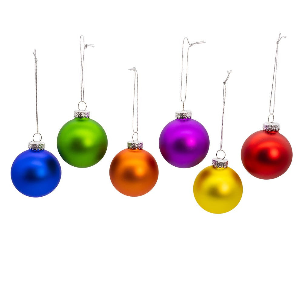 60MM Glass Rainbow Ball Ornaments