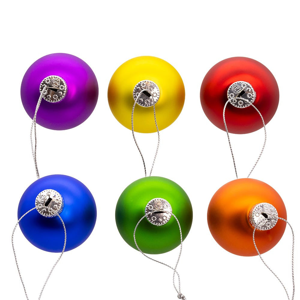60MM Glass Rainbow Ball Ornaments