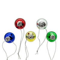Glass Multicolor Ball Ornaments With Gold Treetop