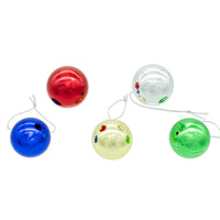Glass Multicolor Ball Ornaments With Gold Treetop