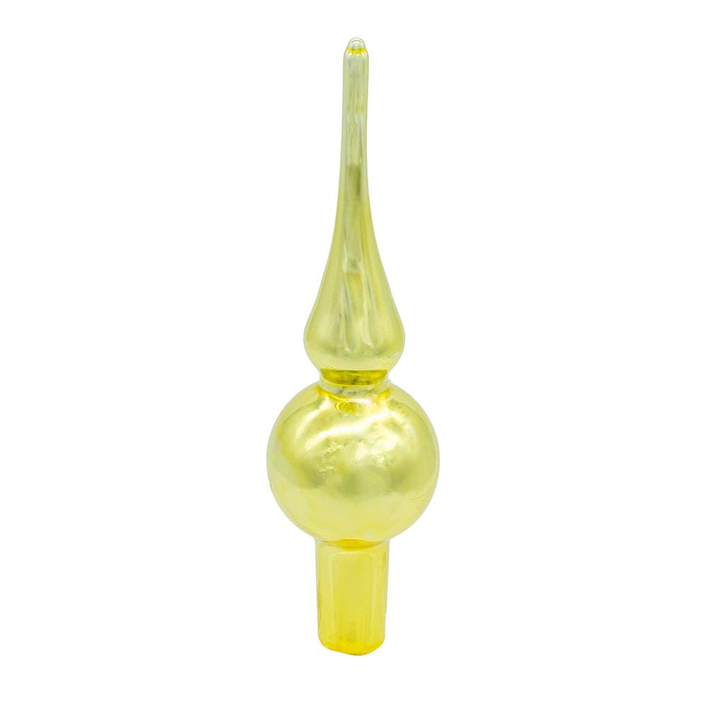Glass Multicolor Ball Ornaments With Gold Treetop