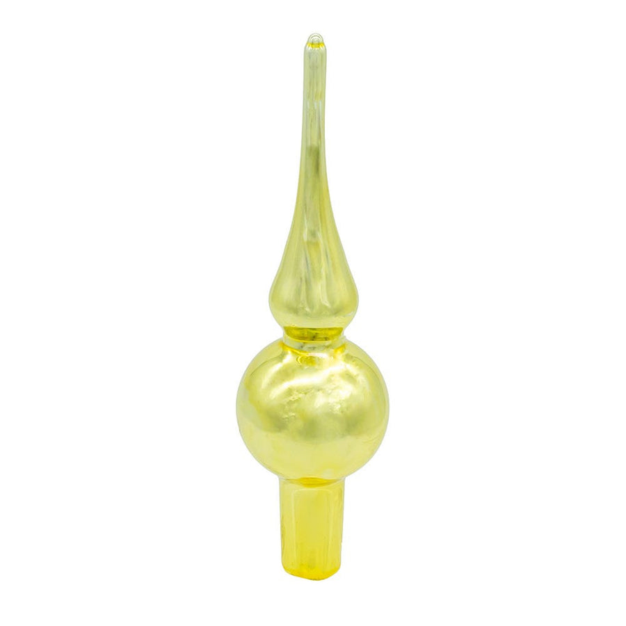 Glass Multicolor Ball Ornaments With Gold Treetop