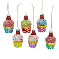 Glass Cupcake Ornaments