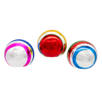 80MM Glass Multicolor Reflector Ornaments
