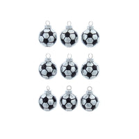 Glass Sports Ball Ornaments, 9-Piece Box