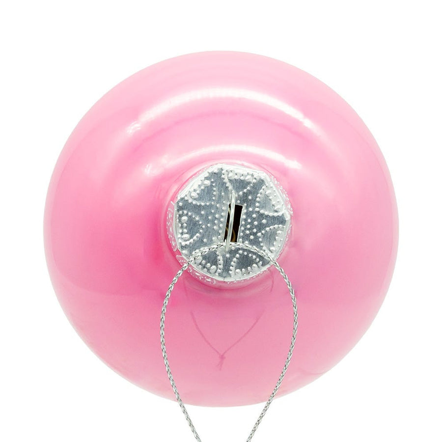 80MM Glass Pearlized Pink Ball Ornaments