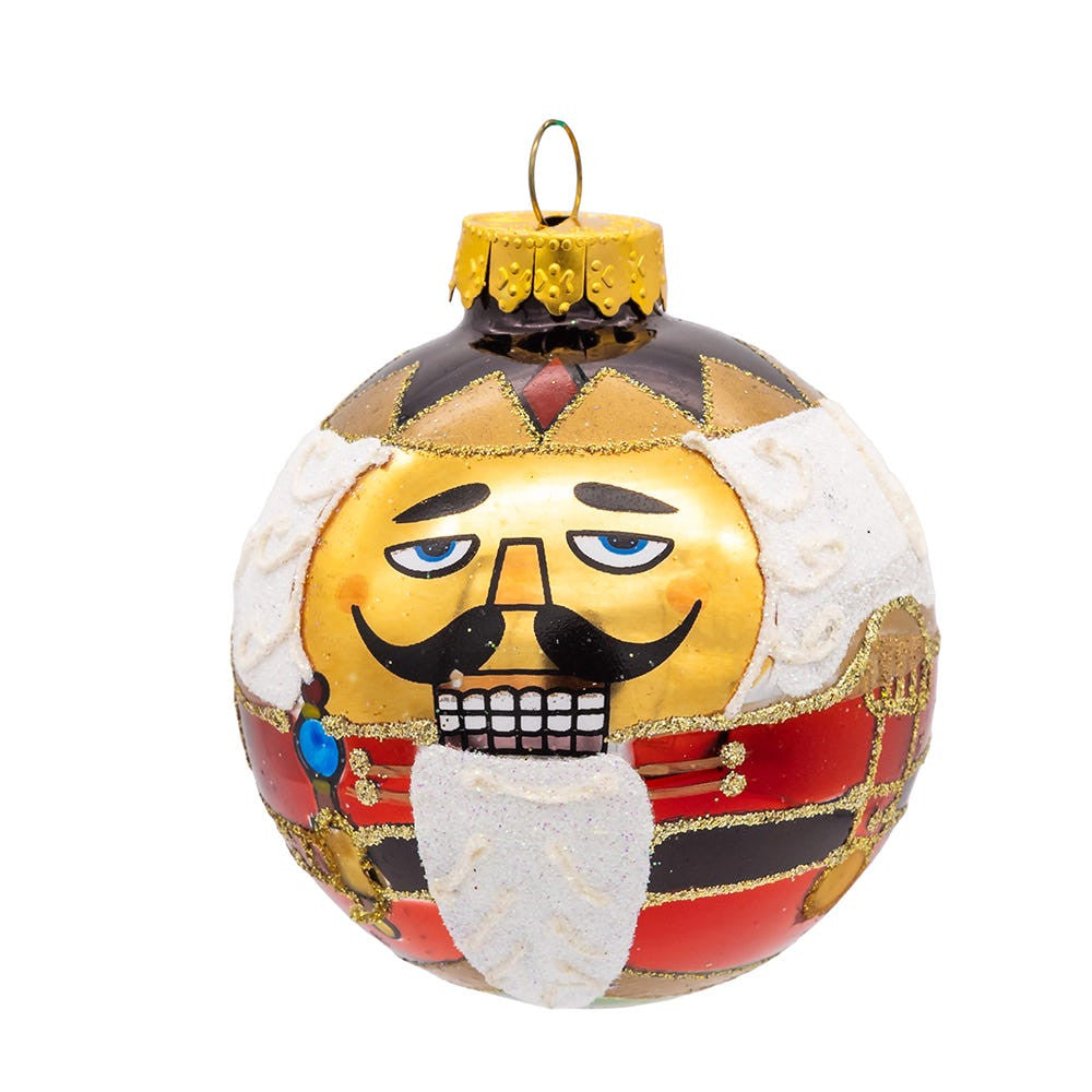 65MM Glass Nutcracker Design Ball Ornaments