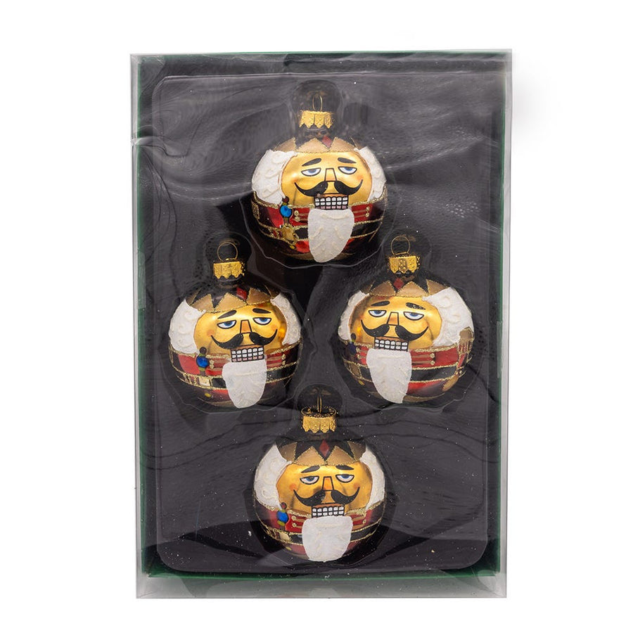65MM Glass Nutcracker Design Ball Ornaments