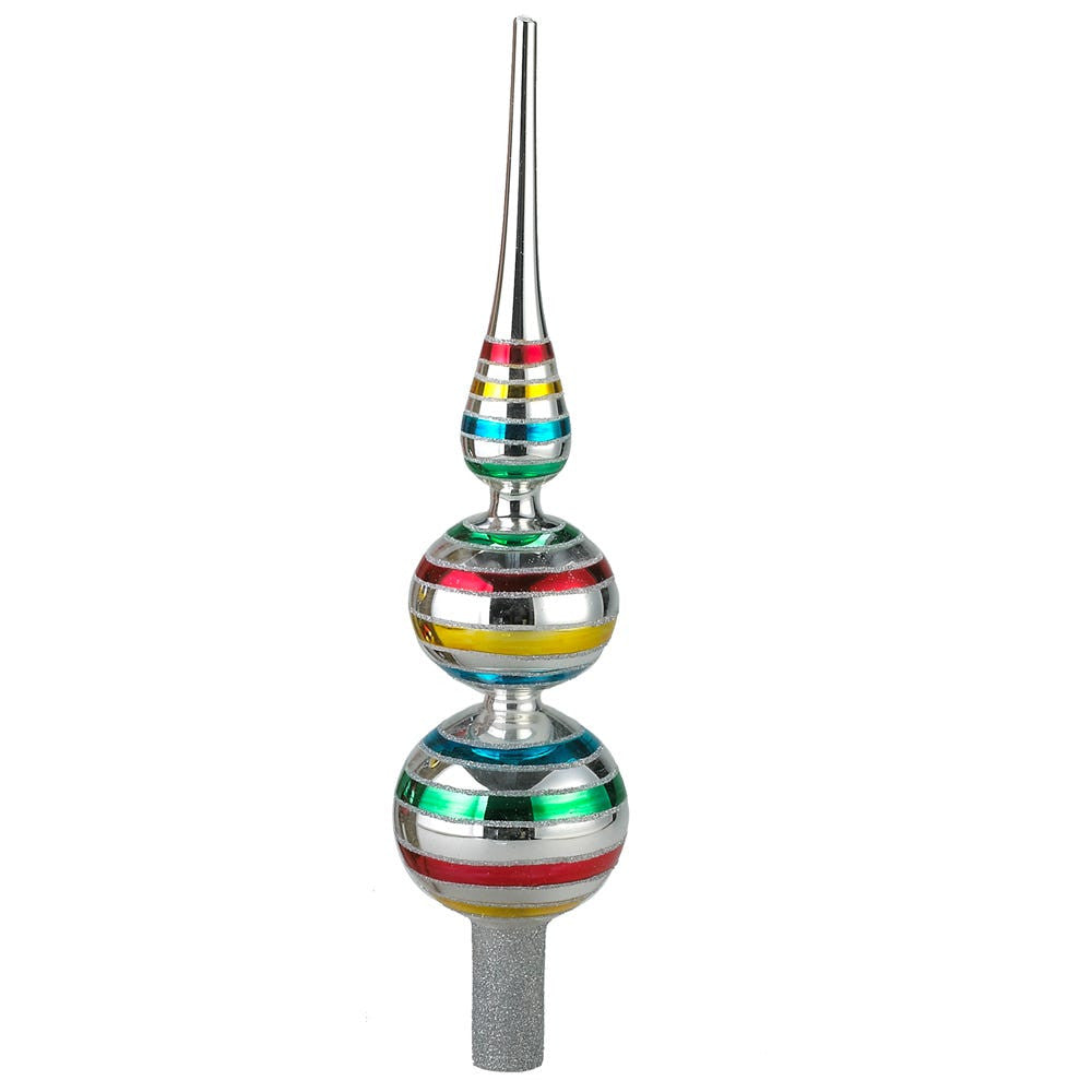 13" Un-Lit Early Years Glass Finial Treetops