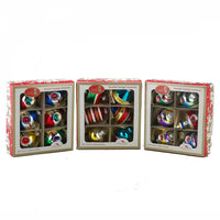 Early Years Glass Striped Reflector Ornaments