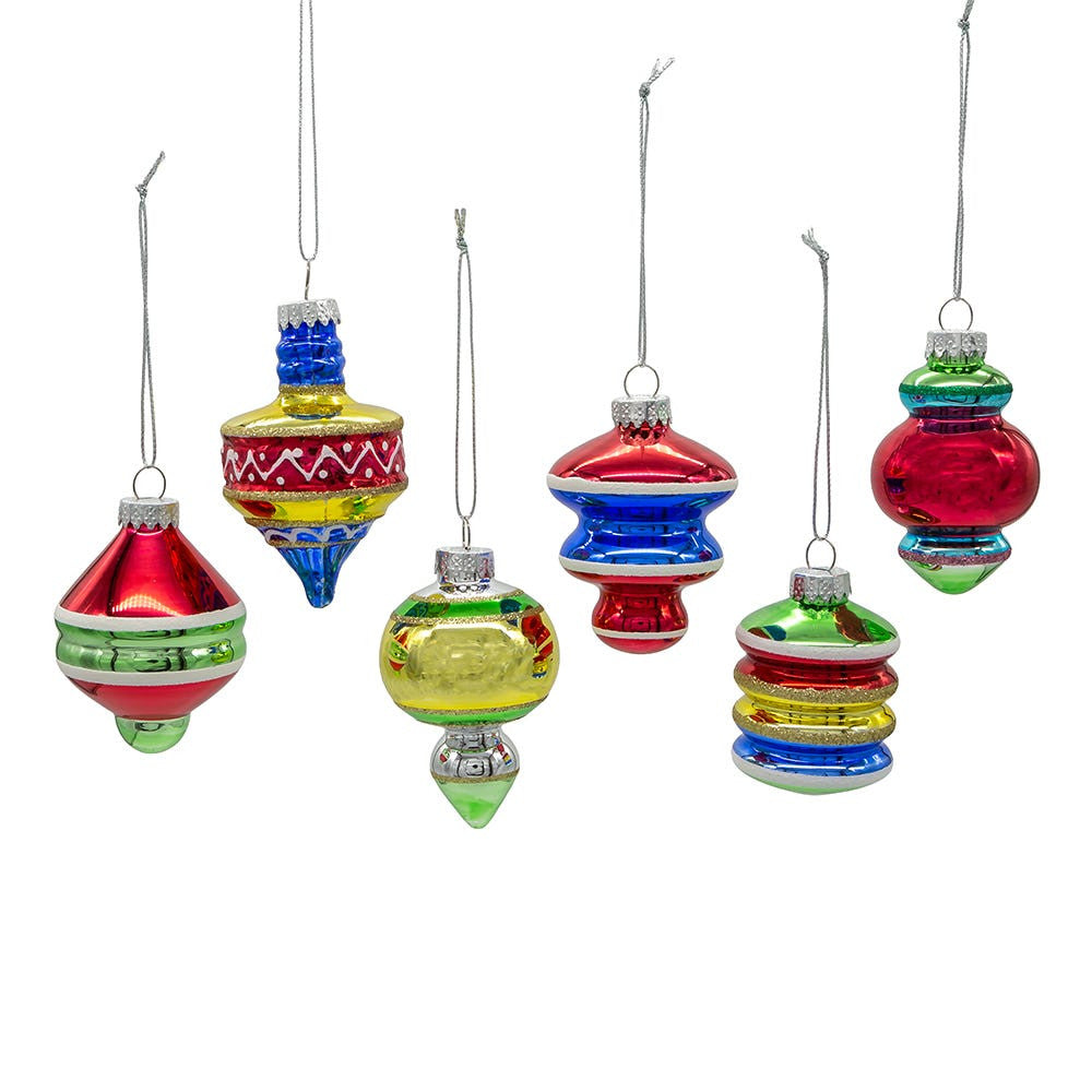 3.5" Glass Early Years Ornaments