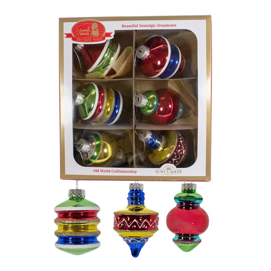 3.5" Glass Early Years Ornaments