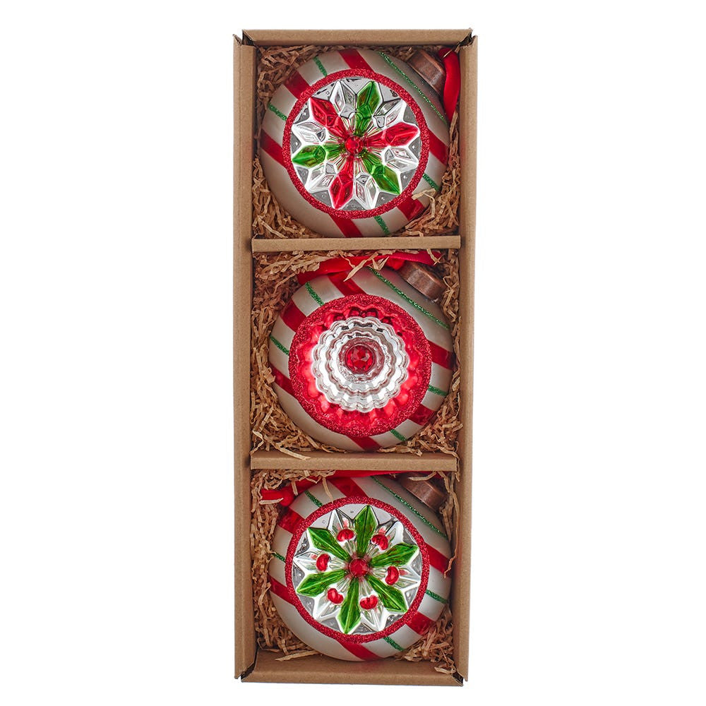 3" The Early Years Glass Reflector Ornaments