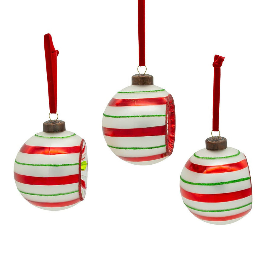 3" The Early Years Glass Reflector Ornaments