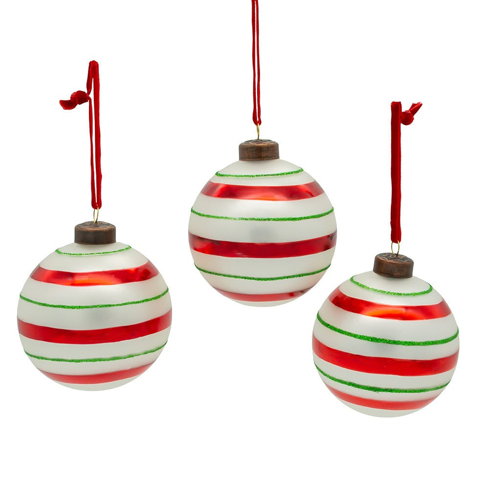3" The Early Years Glass Reflector Ornaments