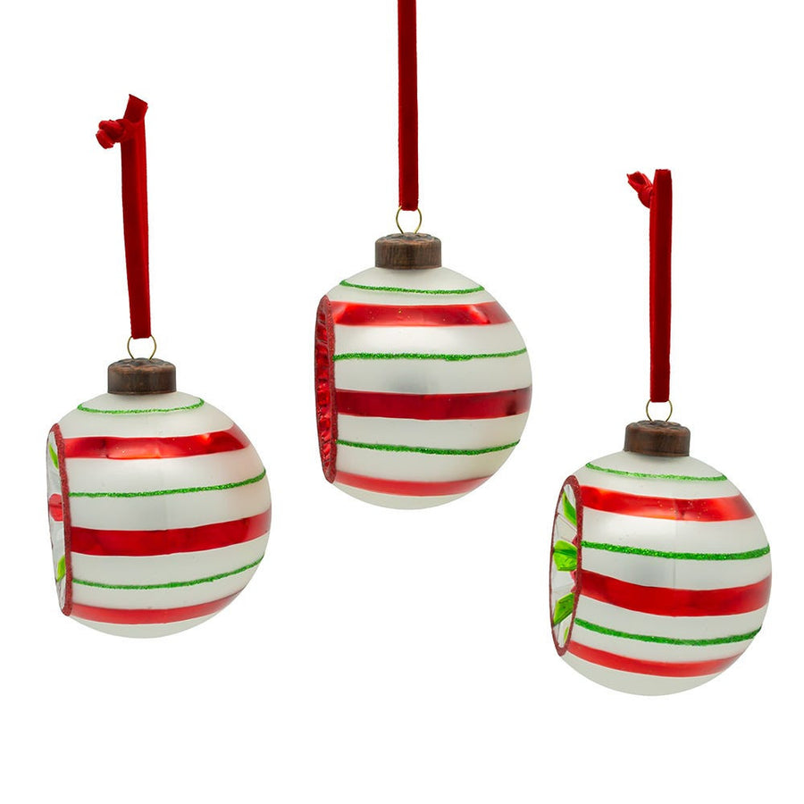 3" The Early Years Glass Reflector Ornaments