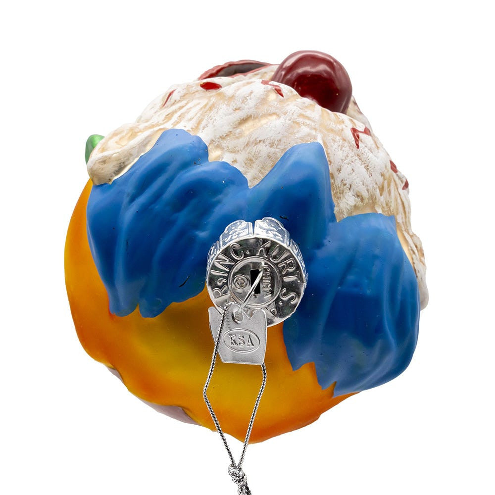 Gorenaments® Glass "Bubbles" Evil Clown Ornament