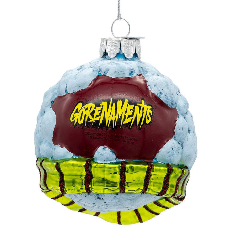 Gorenaments® Glass Evil Snowman Ornament