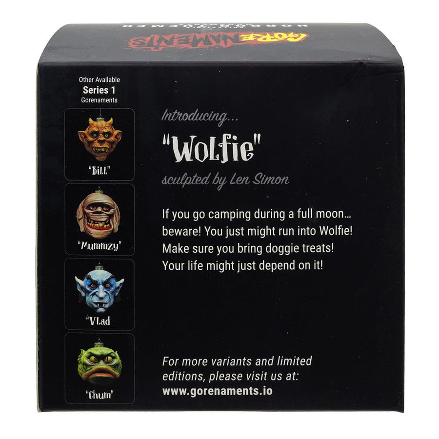 Gorenaments® Glass "Wolfie" Werewolf Ornament