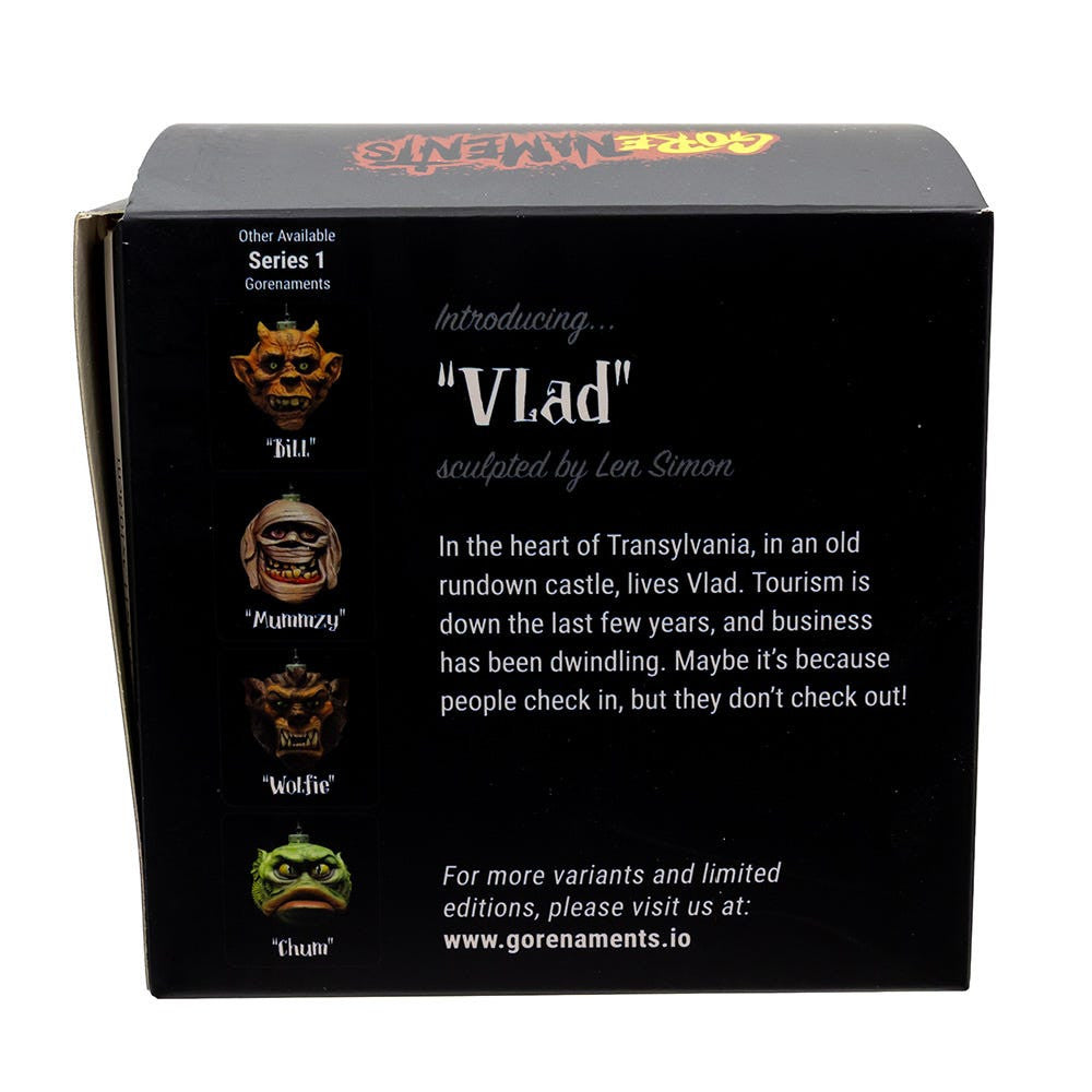 Gorenaments® Glass "Vlad" Vampire Ornament