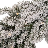 9' Pre-Lit Warm White LED Vail Pine Garland