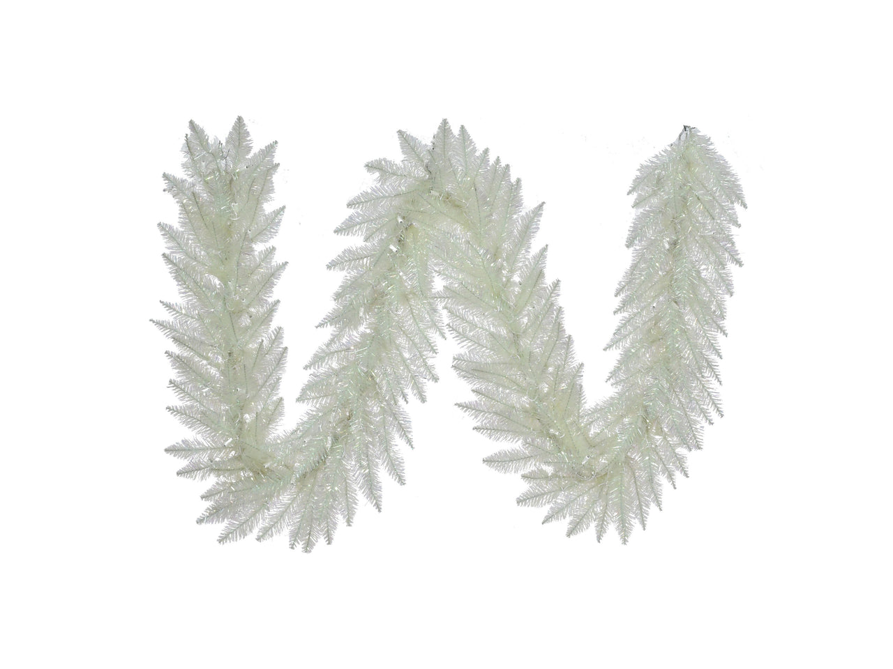 9' Un-Lit Iridescent Garland