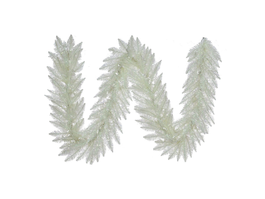 9' Un-Lit Iridescent Garland