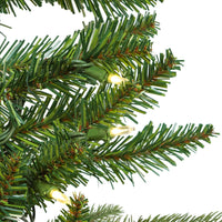 9' Pre-Lit Warm White LED Grand Fir Garland