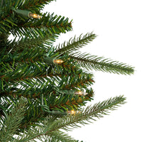 9' Pre-Lit Warm White Incandescent Grand Fir Garland