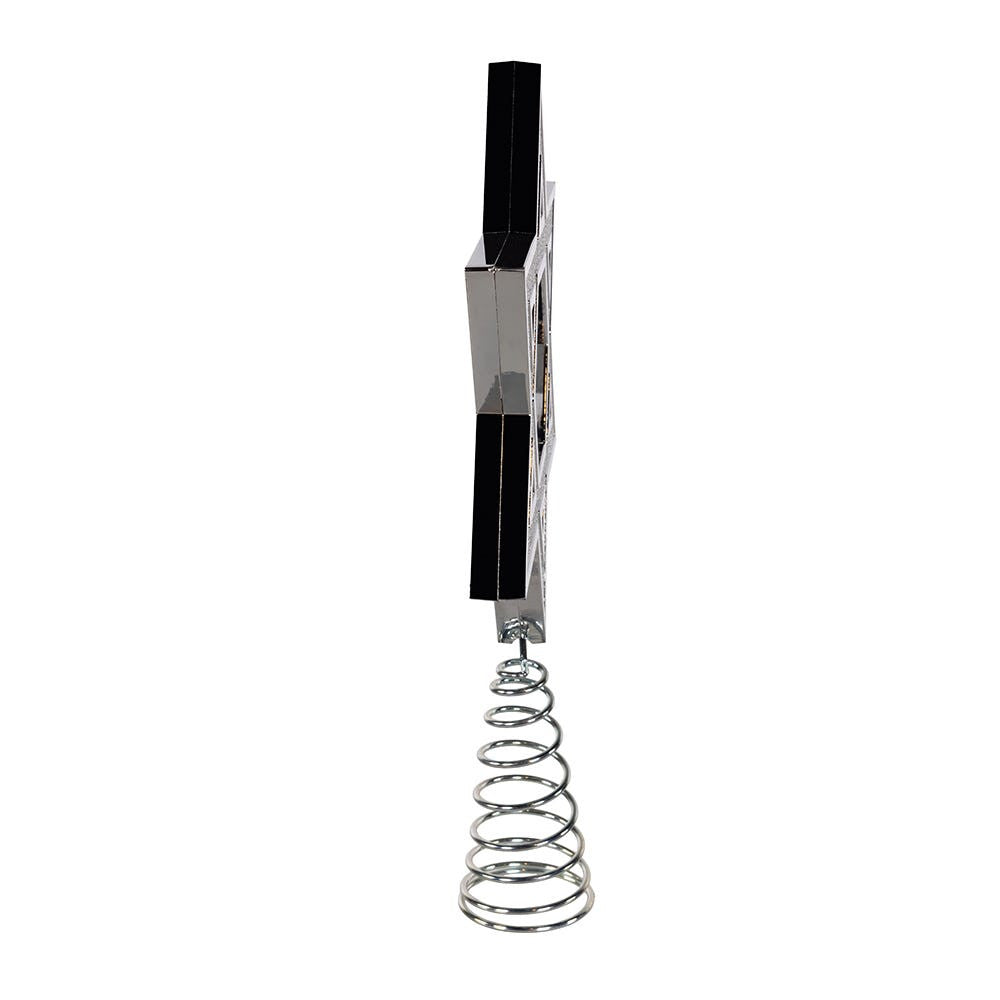 13.7" Un-Lit Silver Hanukkah Treetop