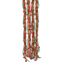 Plaid Ribbon Bead Garland