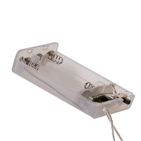 8' Battery Operated 25L Cool White Fairy LED Silver Wire Light Set In PDQ
