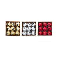 38MM Red, Silver & Gold Bells