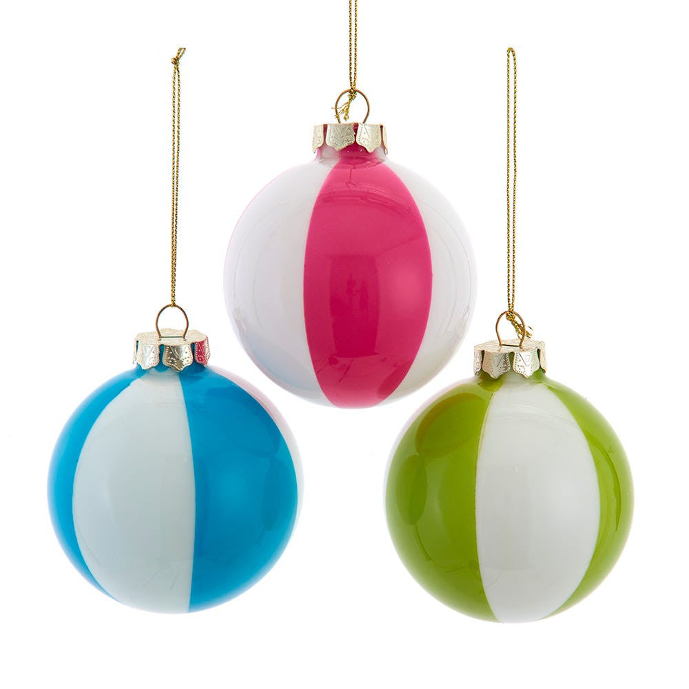 80MM Glass Beach Ball Ornaments