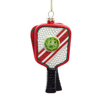Glass Pickleball Paddle Ornament