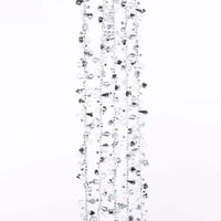 Iridescent and Silver Beaded Garland