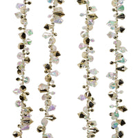 Iridescent and Gold Beaded Garland